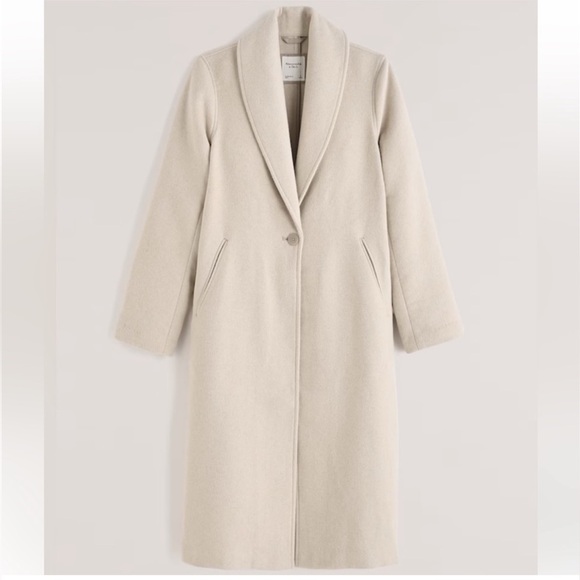 Abercrombie & Fitch Jackets & Blazers - Abercrombie and Fitch Wool Blend Top Coat